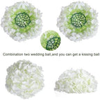 6 Set 20 Inch Tall Acrylic Stand and Artificial Flower Set in White, alternate view 4