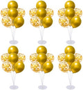 6 Set Balloon Stand Kit for Table Centerpieces With Balloon and Base Party Decorations for Birthday Wedding