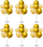 6 Set Balloon Stand Kit for Table Centerpieces With Balloon and Base Party Decorations for Birthday Wedding