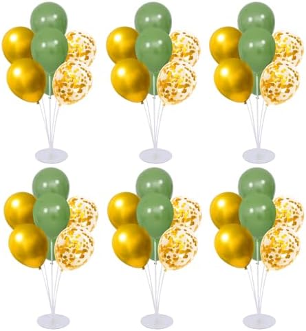 6 Set Balloon Stand Kit for Table Centerpieces With Balloon and Base Party Decorations for Birthday Wedding