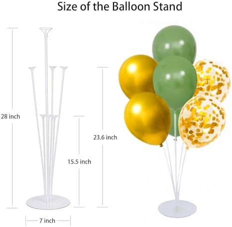 6 Set Balloon Stand Kit for Table Centerpieces With Balloon and Base Party Decorations for Birthday Wedding, alternate view 5