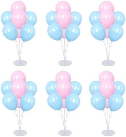 6 Set Balloon Stand Kit for Table Centerpieces With Balloon and Base Party Decorations for Birthday Wedding