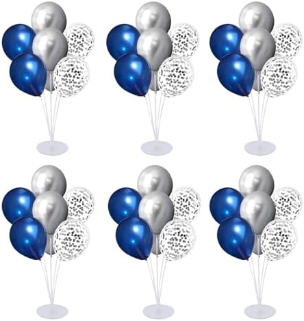 6 Set Balloon Stand Kit for Table Centerpieces With Balloon and Base Party Decorations for Birthday Wedding