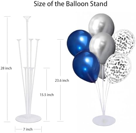 6 Set Balloon Stand Kit for Table Centerpieces With Balloon and Base Party Decorations for Birthday Wedding, alternate view 5