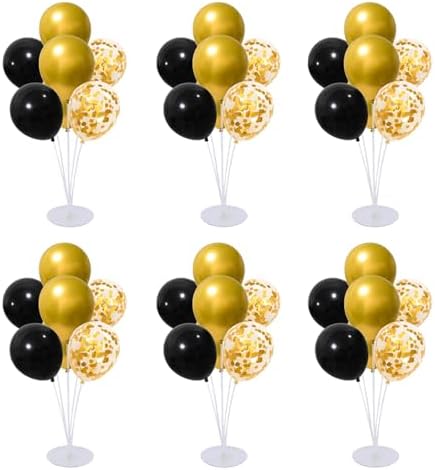 6 Set Balloon Stand Kit for Table Centerpieces With Balloon and Base Party Decorations for Birthday Wedding