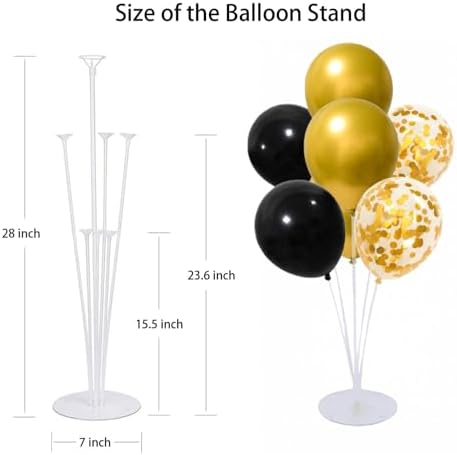 6 Set Balloon Stand Kit for Table Centerpieces With Balloon and Base Party Decorations for Birthday Wedding, alternate view 5