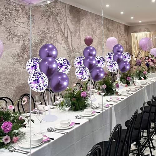 6 Set Balloon Stand Kit for Table Centerpieces With Balloon and Base Party Decorations for Birthday Wedding, alternate view 3
