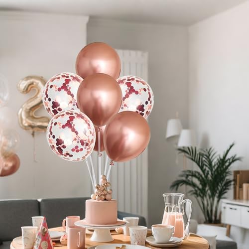 6 Set Balloon Stand Kit for Table Centerpieces With Balloon and Base Party Decorations for Birthday Wedding, alternate view 2