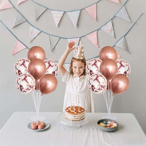 6 Set Balloon Stand Kit for Table Centerpieces With Balloon and Base Party Decorations for Birthday Wedding, alternate view 4
