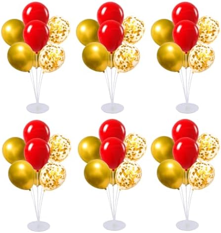 6 Set Balloon Stand Kit for Table Centerpieces With Balloon and Base Party Decorations for Birthday Wedding