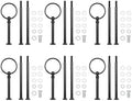 6 Set Cake Tray Stand Handle Cupcake Dessert Plate Hardware Fitting Holder Rod Stand Handle for Cake Stand