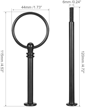 6 Set Cake Tray Stand Handle Cupcake Dessert Plate Hardware Fitting Holder Rod Stand Handle for Cake Stand, alternate view 3