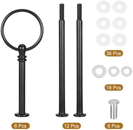 6 Set Cake Tray Stand Handle Cupcake Dessert Plate Hardware Fitting Holder Rod Stand Handle for Cake Stand, alternate view 5