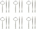 6 Set Tiered Tray Hardware, Cake Stand (Mold - Silver Sunflower) in Silver