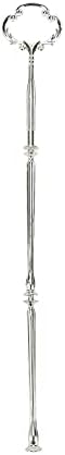 6 Set Tiered Tray Hardware, Cake Stand (Mold - Silver Sunflower) in Silver, alternate view 3