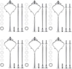 6 Sets 3 Tier Cake Plate Stand Handle, Cake Stand Hardware Handle Fittings Holder for Wedding and Party Making