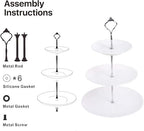 6 Sets 3 Tier Cake Plate Stand Handle, Cake Stand Hardware Handle Fittings Holder for Wedding and Party Making, alternate