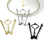 6 Sets 3 Tier Cake Plate Stand Handle, Cake Stand Hardware Handle Fittings Holder for Wedding and Party Making, alternate