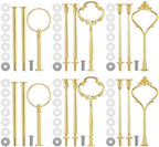 6 Sets 3 Tier Cake Stand Hardware Kit - Tiered Tray Hardware Fittings Hardware Fittings Stacking Wedding for
