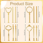6 Sets 3 Tier Cake Stand Hardware Kit - Tiered Tray Hardware Fittings Hardware Fittings Stacking Wedding for, alternate view