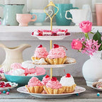 6 Sets 3 Tier Cake Stand Hardware Tiered Tray Plate Hardware Kit Heavy Metal Cake Fruit Food Plate Stand Fitting, alternate