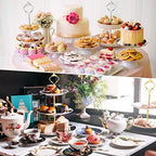 6 Sets 3 Tier Cake Stand Hardware Tiered Tray Plate Hardware Kit Heavy Metal Cake Fruit Food Plate Stand Fitting, alternate