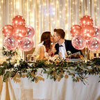 6 Sets 60 Pcs Lighted Balloons Centerpiece Table, Rose Gold in 10 Count (Pack of 6) in Rose Gold, alternate view 6