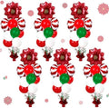 6 Sets Christmas Balloon Stand Kit, Centerpiece Holders for Tables in 6 Count (Pack of 1) in Red, White, and