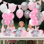 6 Sets Elephant Baby Shower Balloon Stand Kit for Tables Elephant with Balloon Centerpieces Party Decor for, alternate view 6