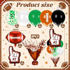 6 Sets Football Balloon Stand Kit, Centerpiece Holders for Tables in Multicolored, alternate view 3