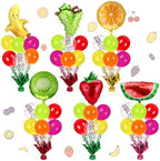 6 Sets Fruit Party Balloons Stand Kit, Cute Fruit Table Centerpiece in Various Colors