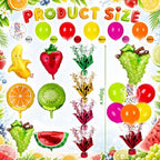 6 Sets Fruit Party Balloons Stand Kit, Cute Fruit Table Centerpiece in Various Colors, alternate view 3
