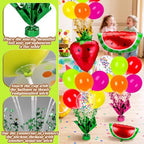 6 Sets Fruit Party Balloons Stand Kit, Cute Fruit Table Centerpiece in Various Colors, alternate view 4