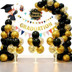 6 Sets LED Balloon Table Centerpieces for Party Decorations in 12 inches in Black & Gold, alternate view 4