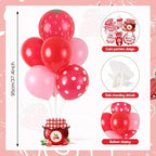 6 Sets Strawberry Balloon Stand Kit for Table Strawberry Baby Shower Centerpieces with Balloon Sweet Strawberry, alternate
