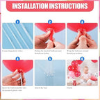 6 Sets Strawberry Balloon Stand Kit for Table Strawberry Baby Shower Centerpieces with Balloon Sweet Strawberry, alternate