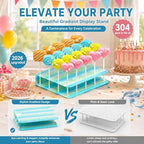 6 Shapes Cake Pop Mold Set with 7.88 Inch Tray, Cake Pop Cutter Kit with Cake Pop Stand, Round Oval Heart Square, alternate