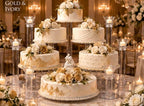 6 Tier Clear Wedding Cascade Cupcake Cake Stand (Style R600) in CLEAR, alternate view 2