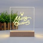 6" Warm Light Wood LED Light Base with Acrylic Sheet for Home Decor Art, alternate view 5