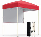 6 x 4 FT Pop Up Easy Setup Canopy Tent (Red) in 6 x 4 FT in Red