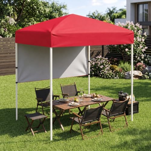 6 x 4 FT Pop Up Easy Setup Canopy Tent (Red) in 6 x 4 FT in Red, alternate view 2