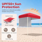 6 x 4 FT Pop Up Easy Setup Canopy Tent (Red) in 6 x 4 FT in Red, alternate view 5