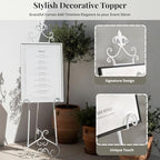 60” H White Easel Stand for Sign Metal Adjustable, alternate view 6
