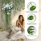 60 Pack 430Ft Fake Plants Artificial Vines for Room Decor, Faux ivy Greenery Garland for Home teen girls bedroom, alternate