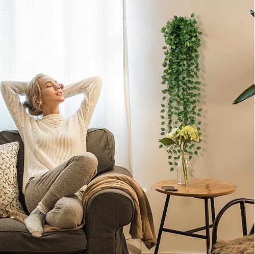 60 Pack 430Ft Fake Plants Artificial Vines for Room Decor, Faux ivy Greenery Garland for Home teen girls bedroom, alternate