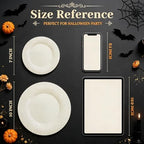 60 Pcs Ivory Disposable Plastic Plates, Plastic Plates Include 30Pcs Dinner Plates 10",30pcs Dessert Plates 7", alternate