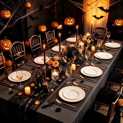 60 Pcs Ivory Disposable Plastic Plates, Plastic Plates Include 30Pcs Dinner Plates 10",30pcs Dessert Plates 7", alternate