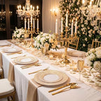 60 Pcs White Plastic Plates, Disposable Plates with Gold Trim, Party Plates Include 30Pcs Dinner Plates, alternate view 7