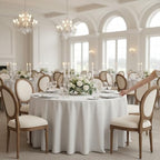 60" Round Heavy Duty 5ft Plastic Folding Table - Set of 10 Granite White Banquet Tables for Weddings & Events, alternate view