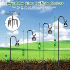 60" Shepherds Hooks for Outdoor, Heavy Duty Bird Feeder Pole for Hummingbird Feeder, Hanging Lantern, Shepherds, alternate